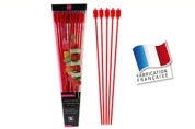 20 brochettes de présentation 24cm (rouge)